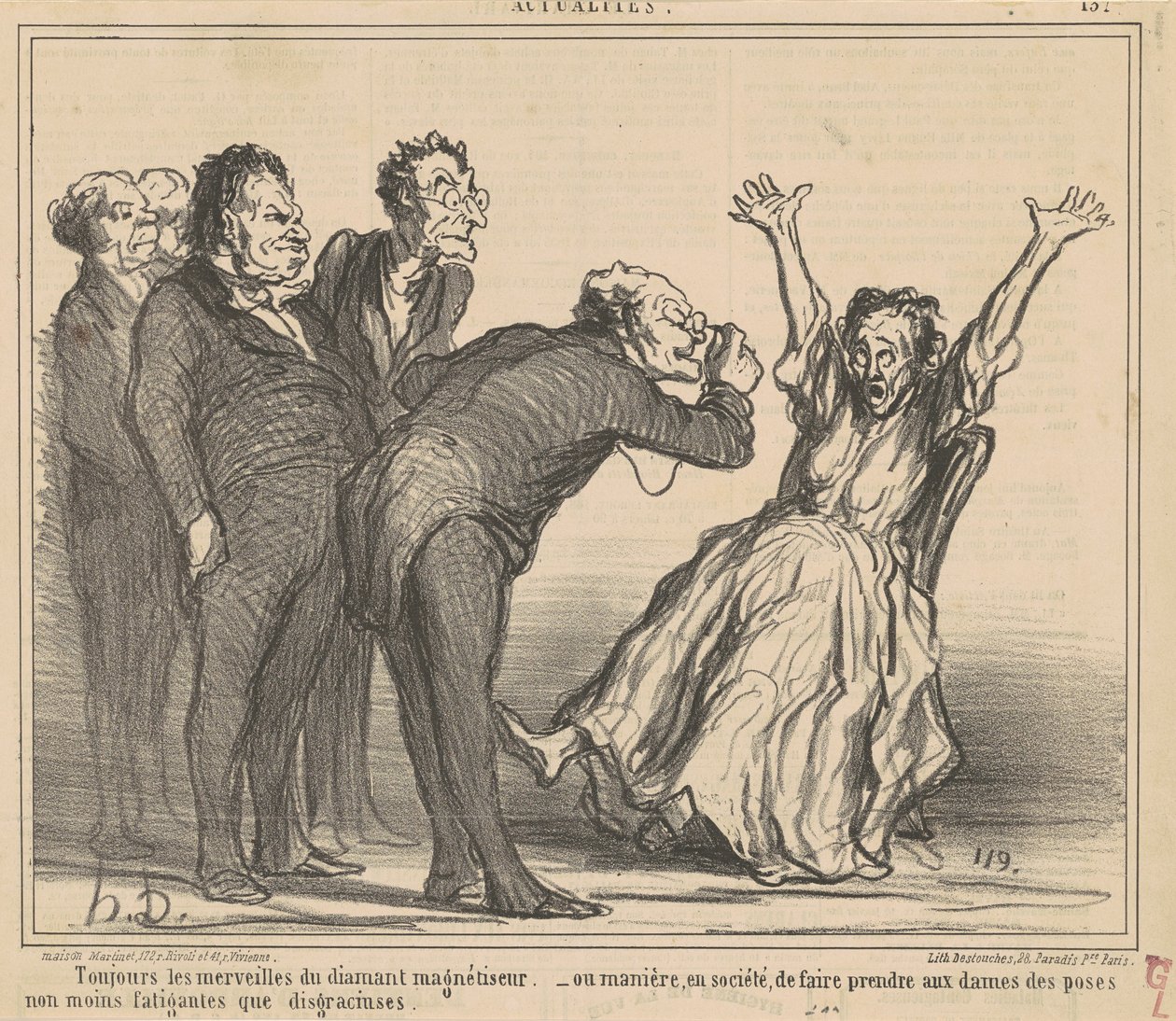 Altijd de wonderen van de diamant door Honoré Daumier