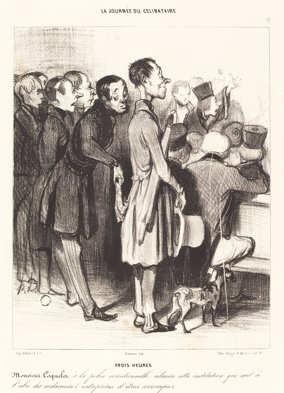 Drie Uur door Honoré Daumier
