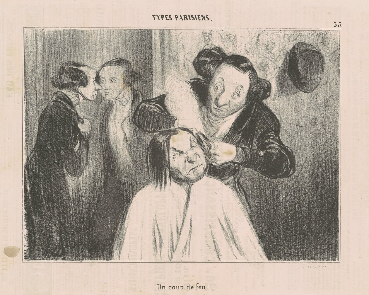Een Schot! door Honoré Daumier