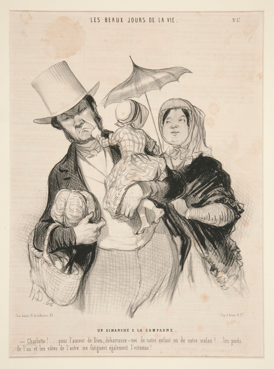Een zondag op het platteland, #17 door Honoré Daumier