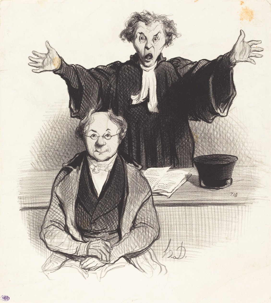 Een verzoek om scheiding door Honoré Daumier
