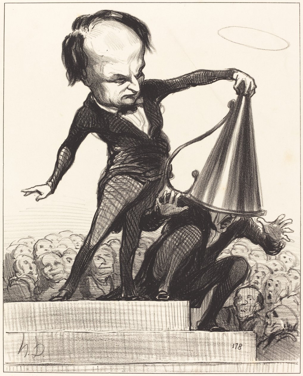 Een glorie dooft de andere door Honoré Daumier