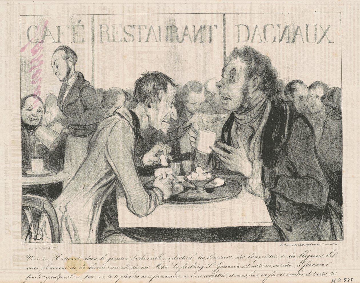 Zie je Bertrand... door Honoré Daumier