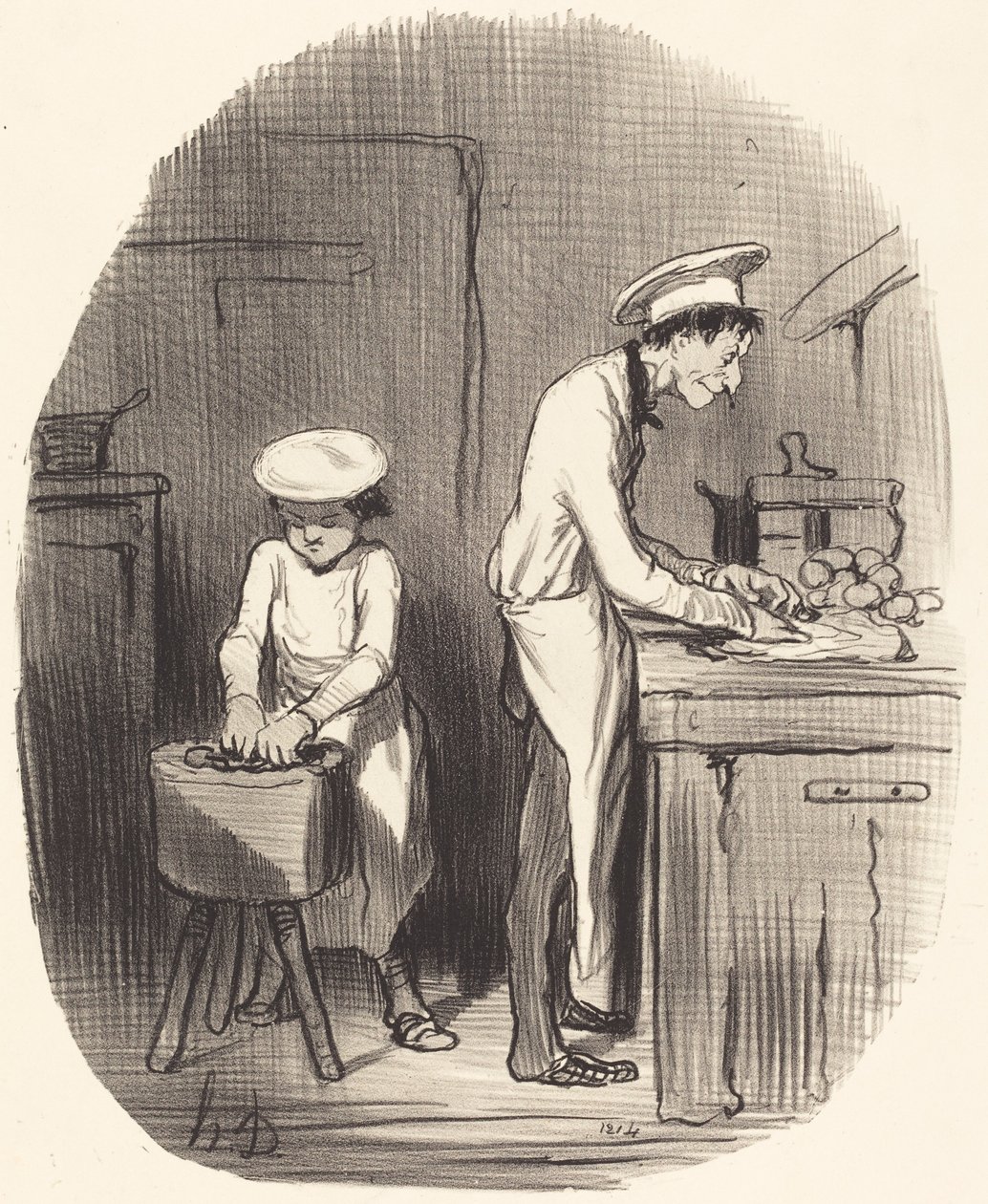 Zie je, kleintje, je hebt ongelijk... door Honoré Daumier