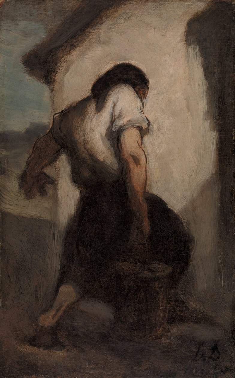 Waterdrager door Honoré Daumier