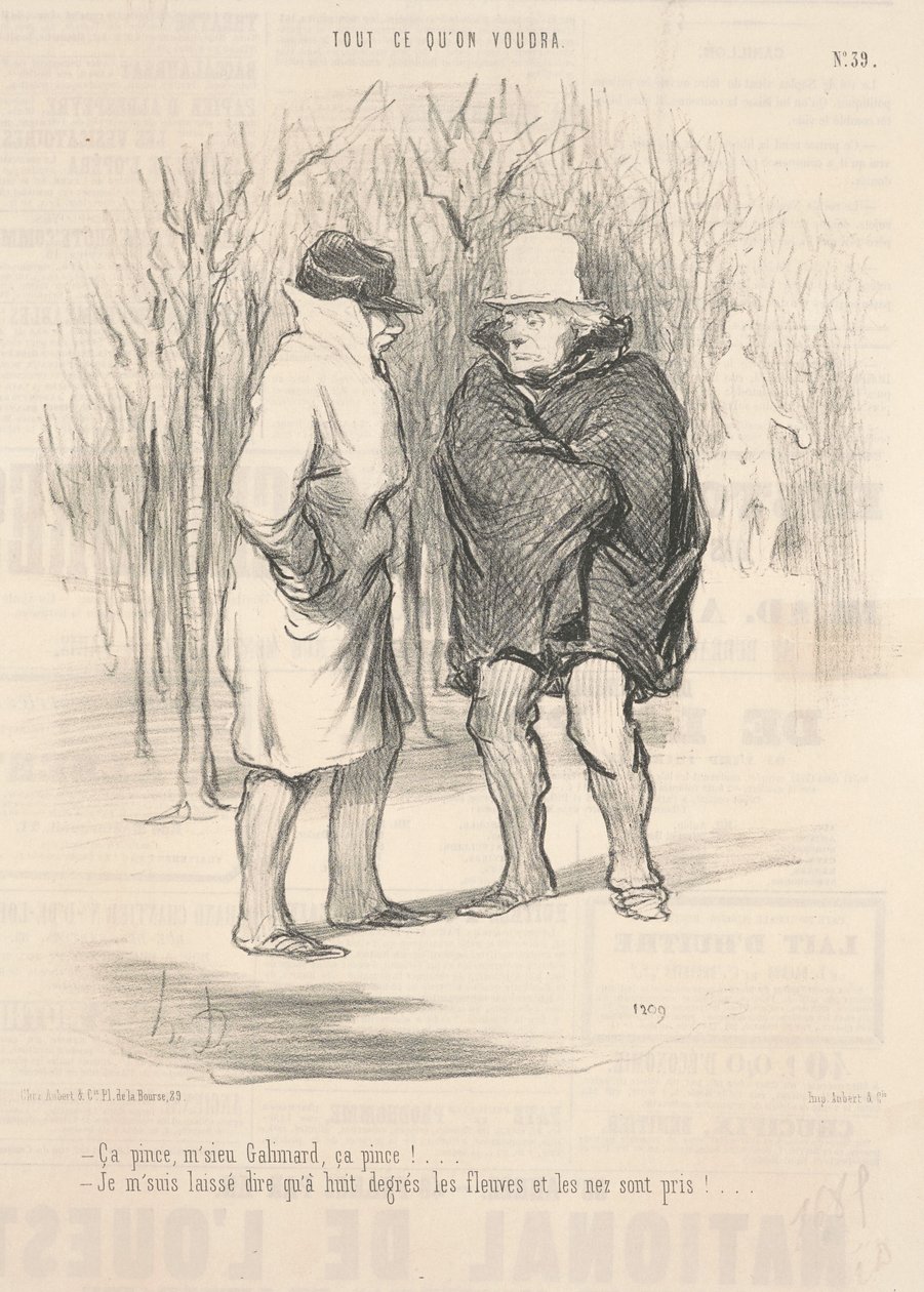 Dat knijpt, meneer Galimard, dat knijpt! door Honoré Daumier