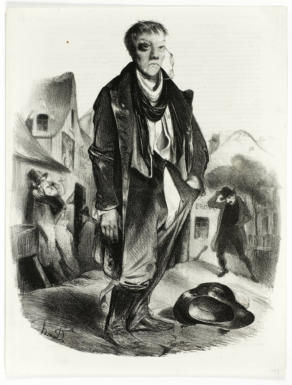 De dronkaard door Honoré Victorin Daumier