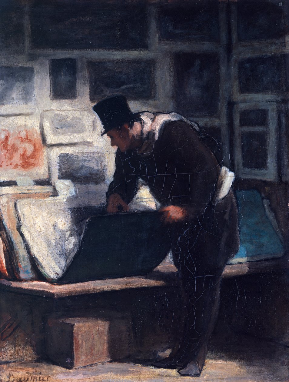 Prentliefhebber door Honoré Daumier