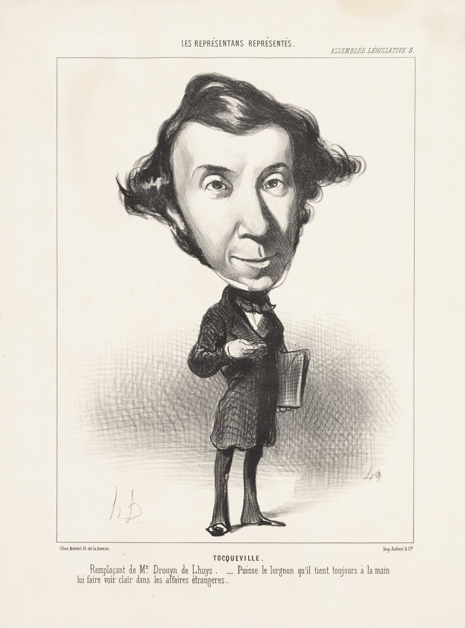 Tocqueville, 1849 door Honoré Daumier