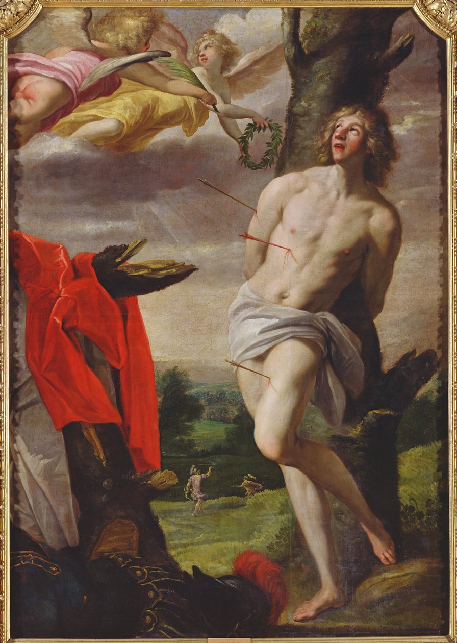 Het Martelaarschap van St. Sebastian, 1624 door Horace Leblanc