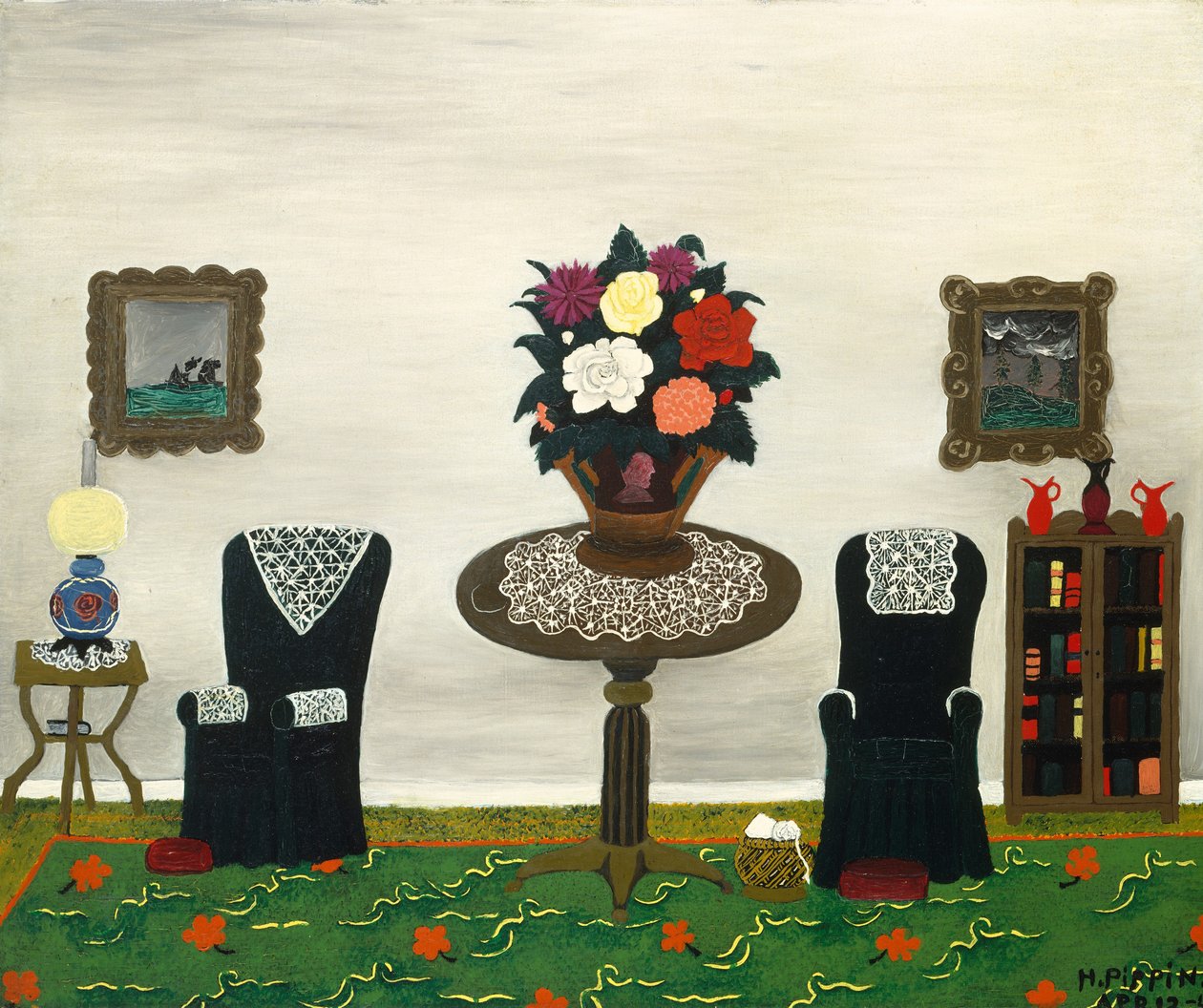 Victoriaans interieur II door Horace Pippin
