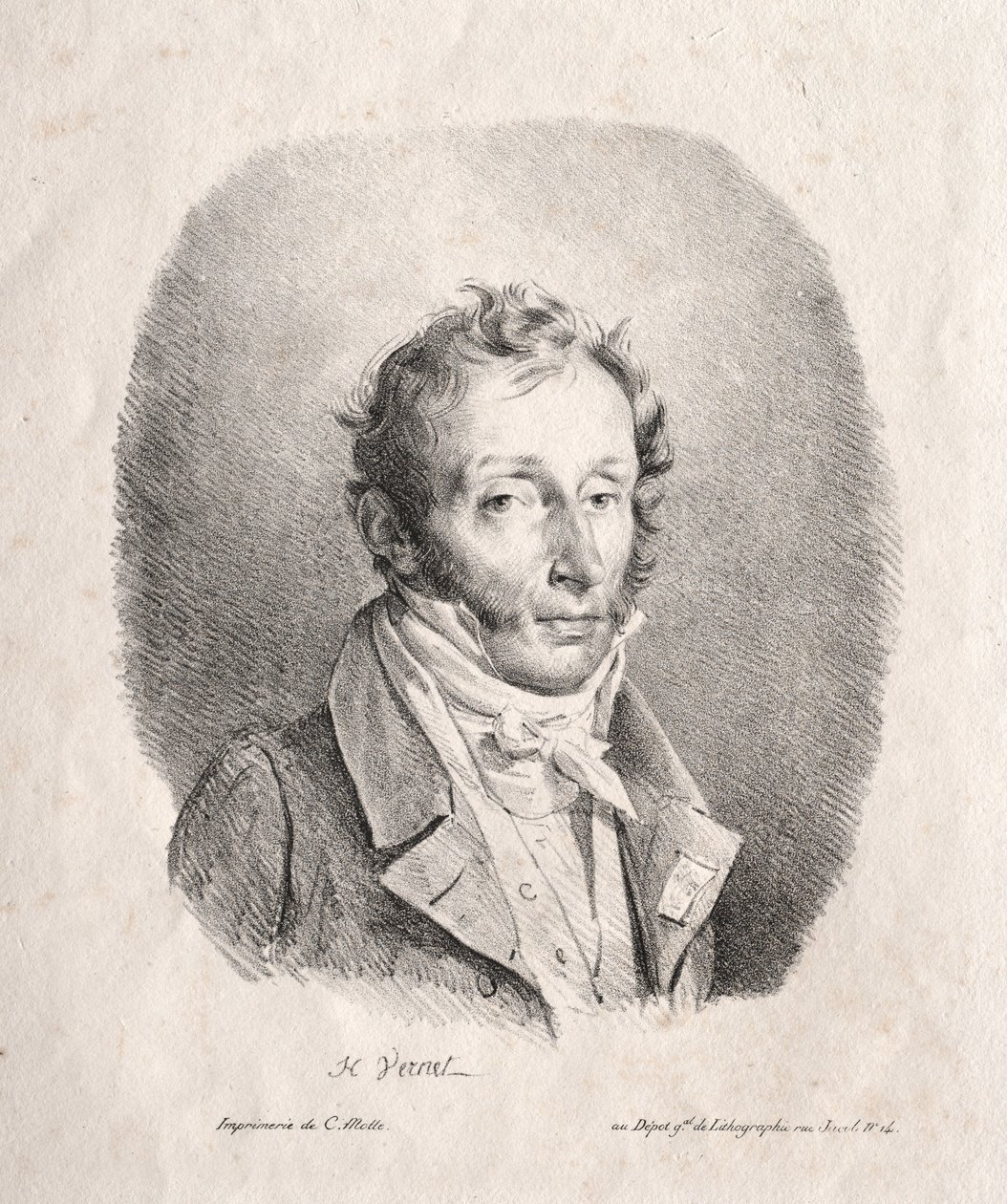 Carle Vernet door Emile Jean Horace Vernet
