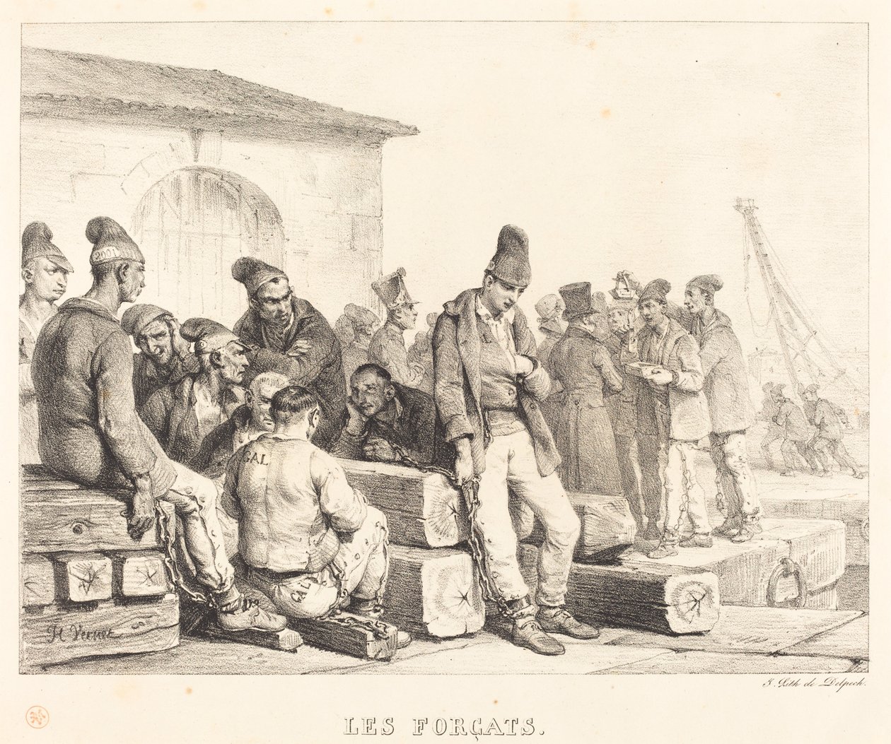 De veroordeelden door Emile Jean Horace Vernet