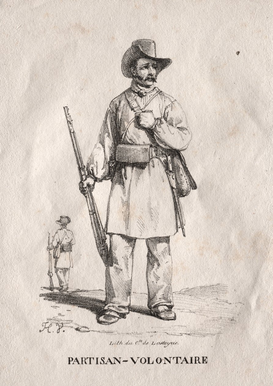 Vrijwillige Partizaan door Emile Jean Horace Vernet