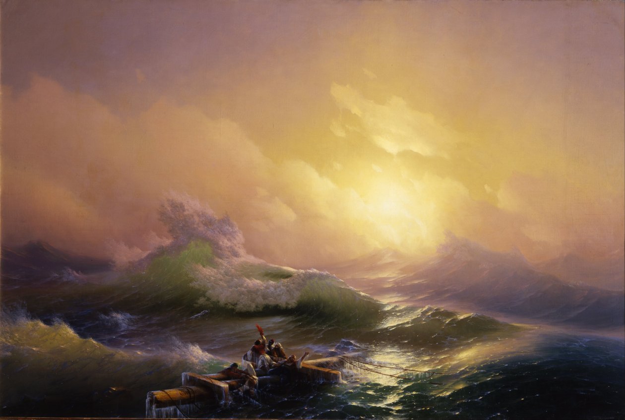 De negende golf door Hovhannes Aivazovsky