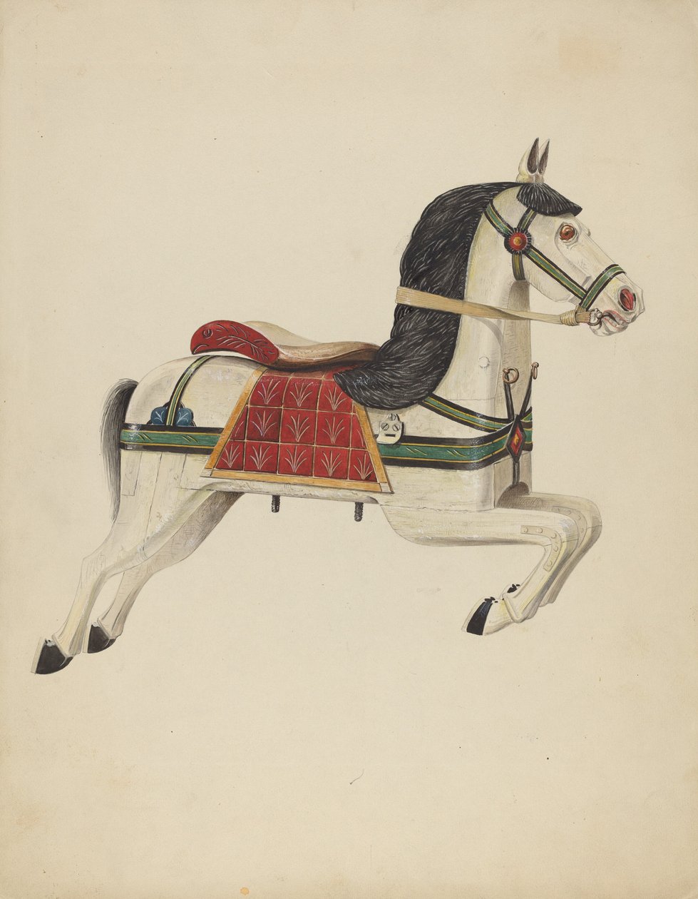 Carrouselpaard door Howard Weld