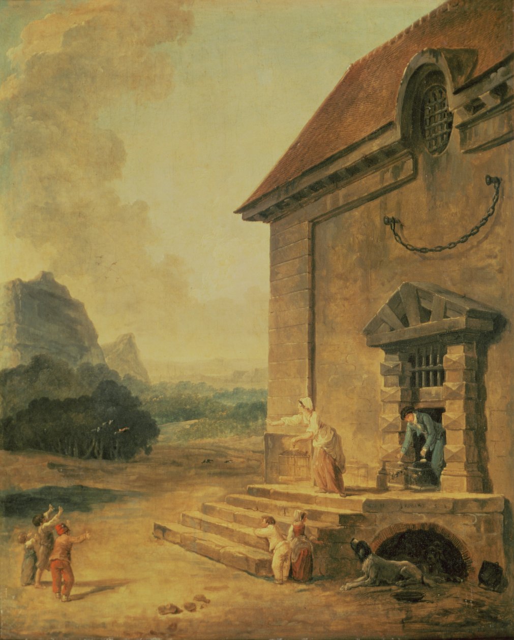 De Vogels Bevrijden, 1794 door Hubert Robert