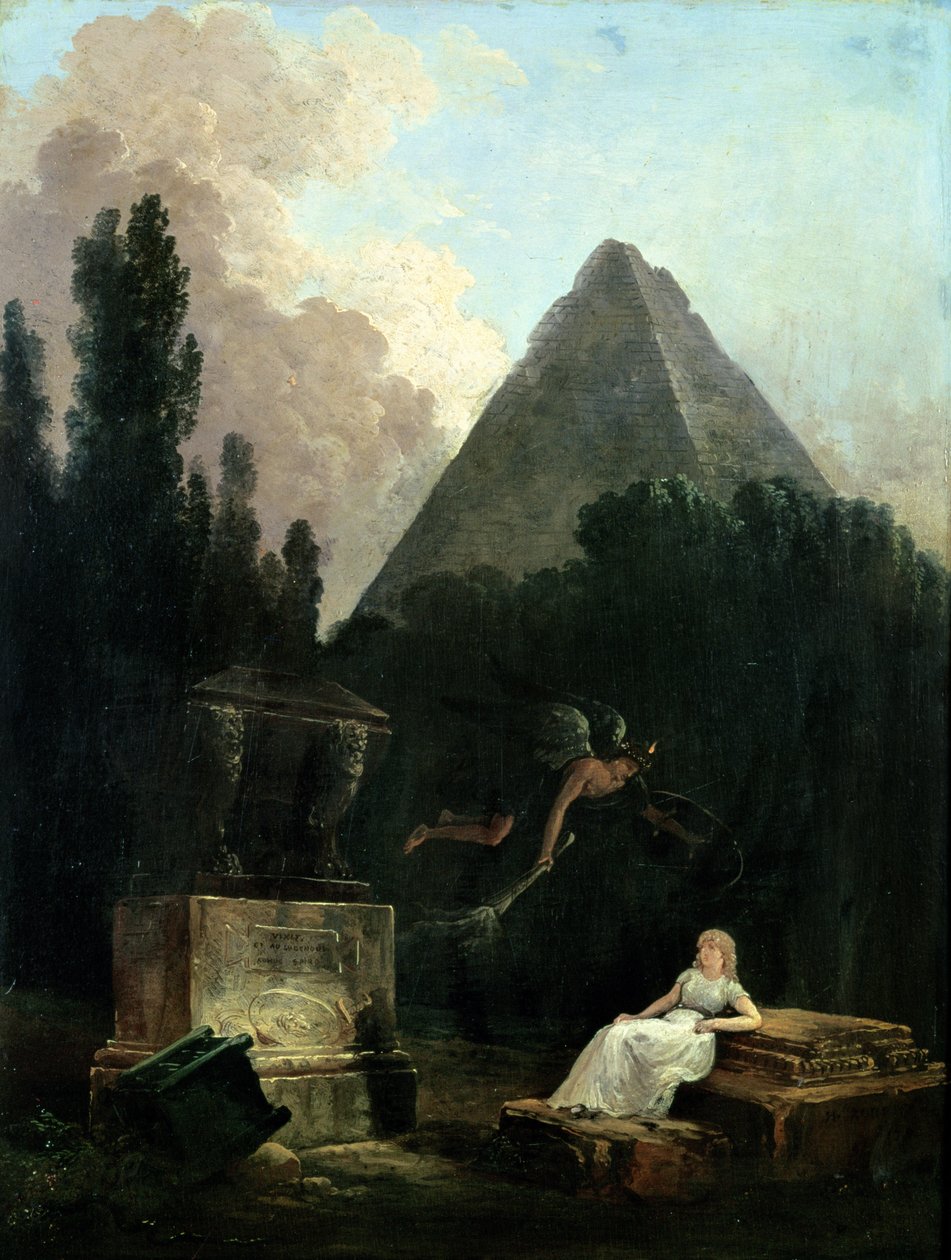 Geest van het graf door Hubert Robert