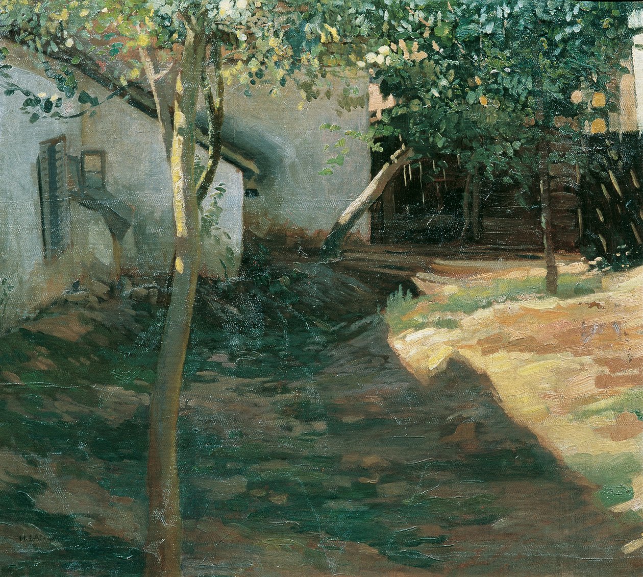 In de pruimentuin (Waldviertel) door Hubert Landa