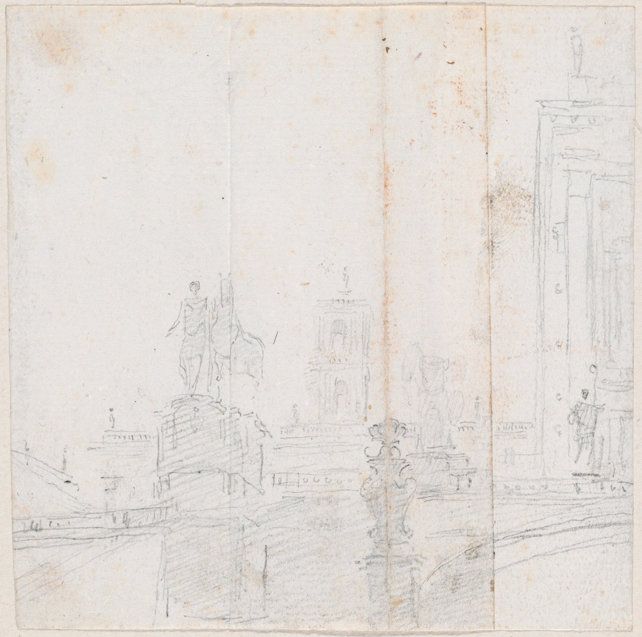 Capitolijnse Heuvel door Hubert Robert