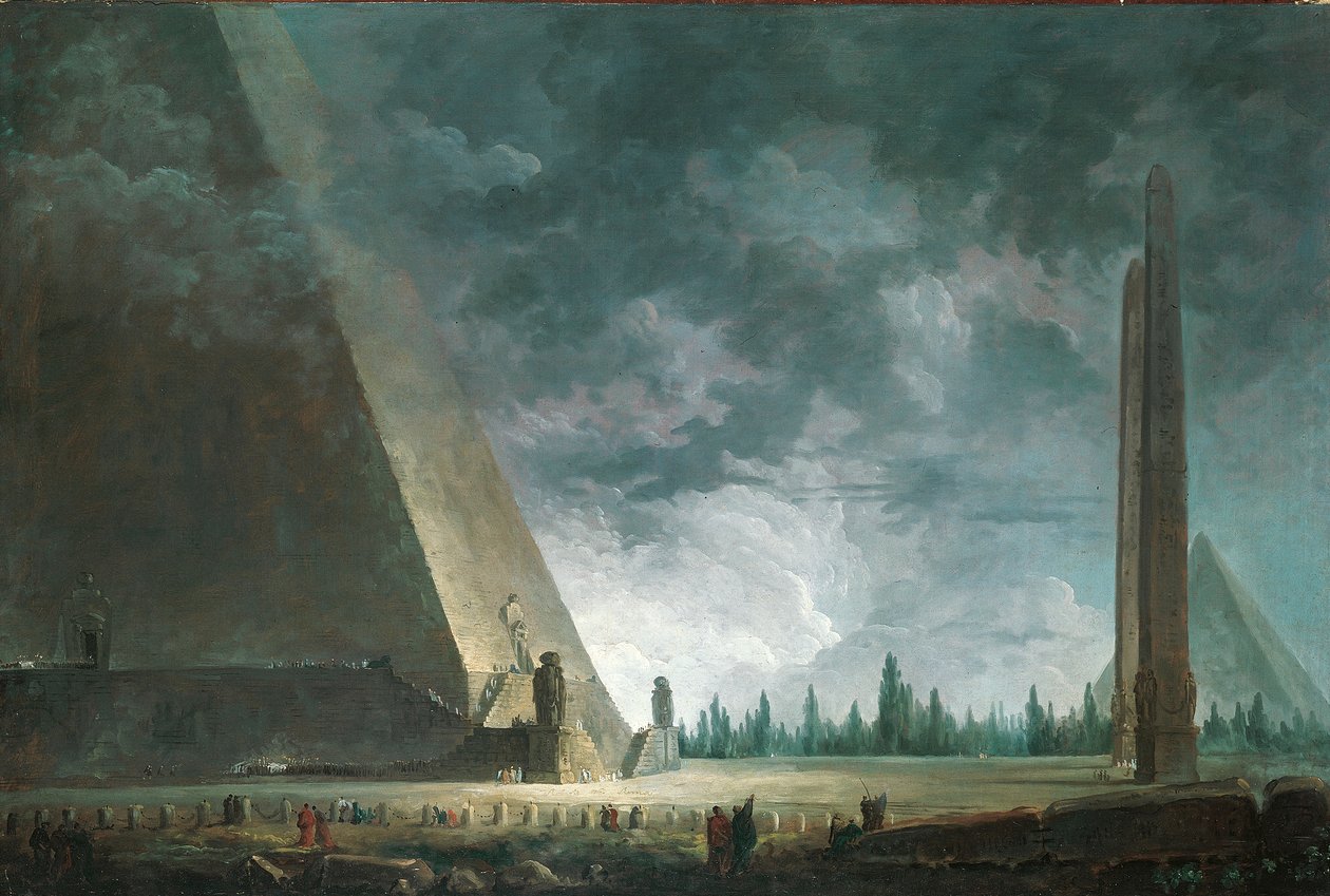 Fantaisie Egyptienne door Hubert Robert