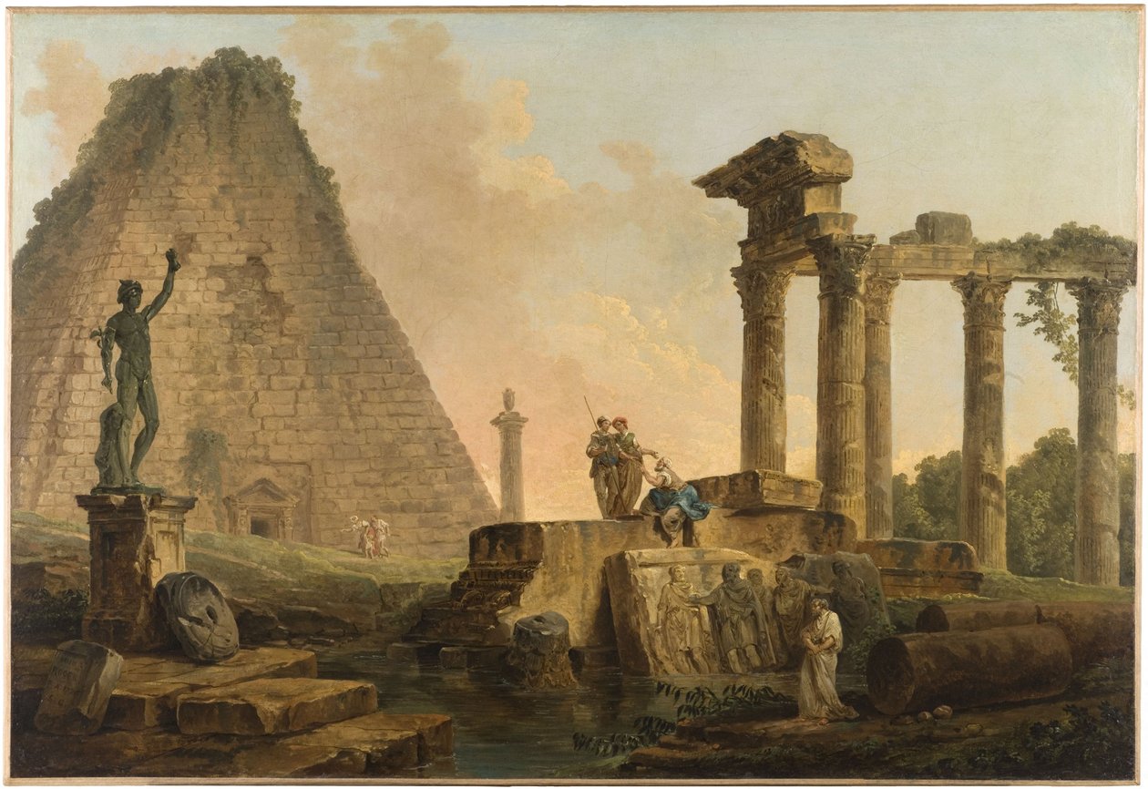 Romeinse ruïnes door Hubert Robert