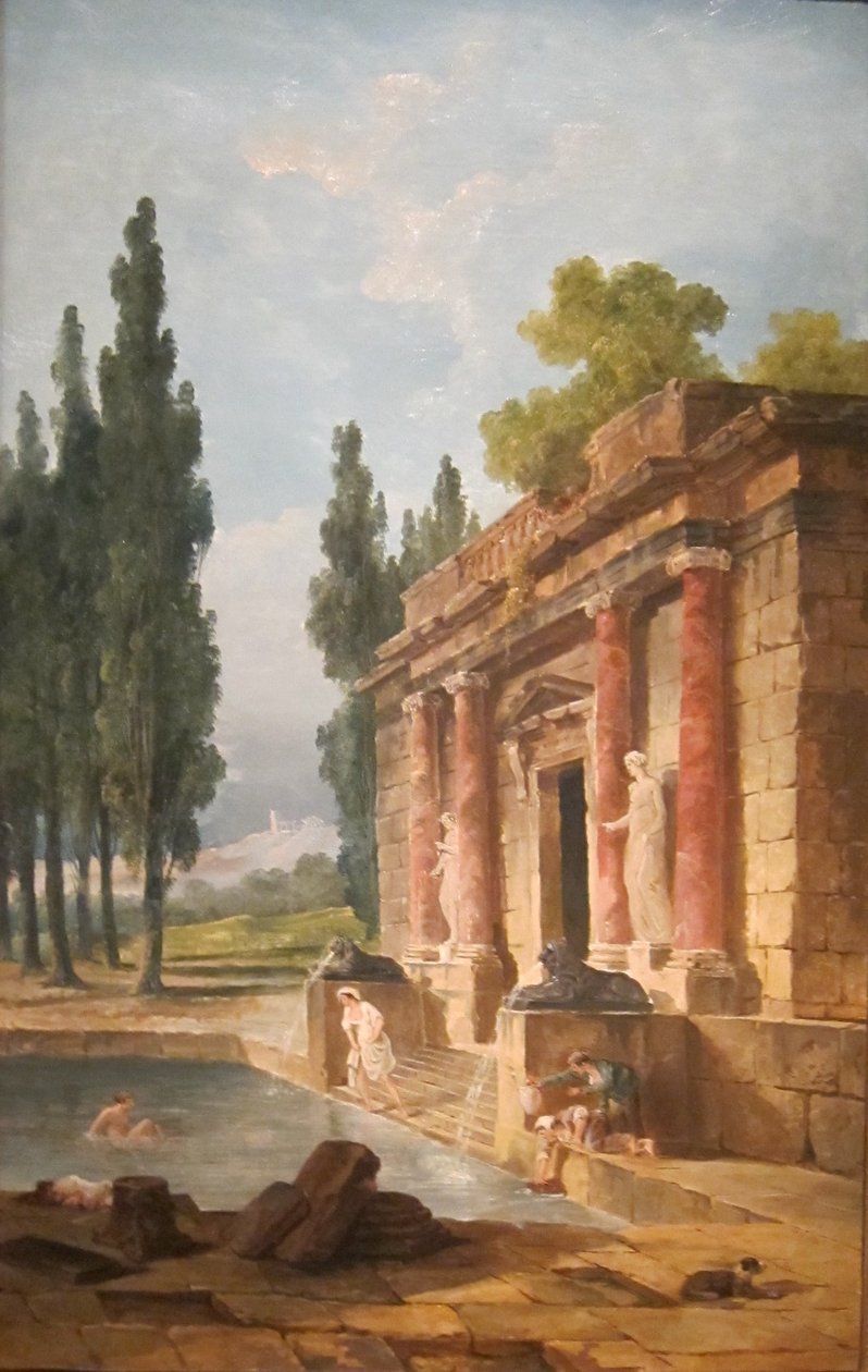 De bader door Hubert Robert