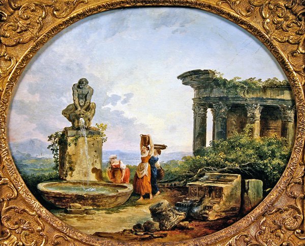 De Fontein door Hubert Robert