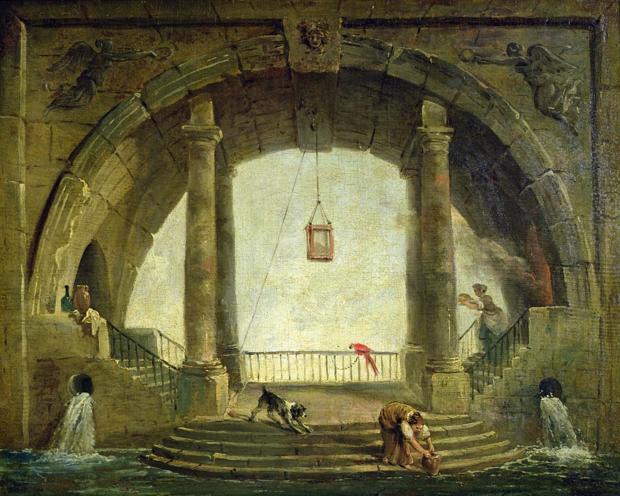 De Fontein door Hubert Robert