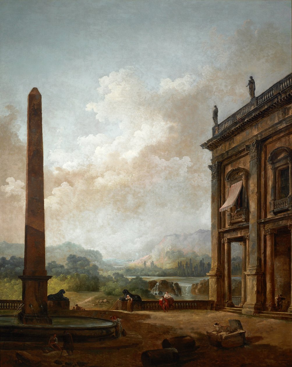 De Obelisk door Hubert Robert