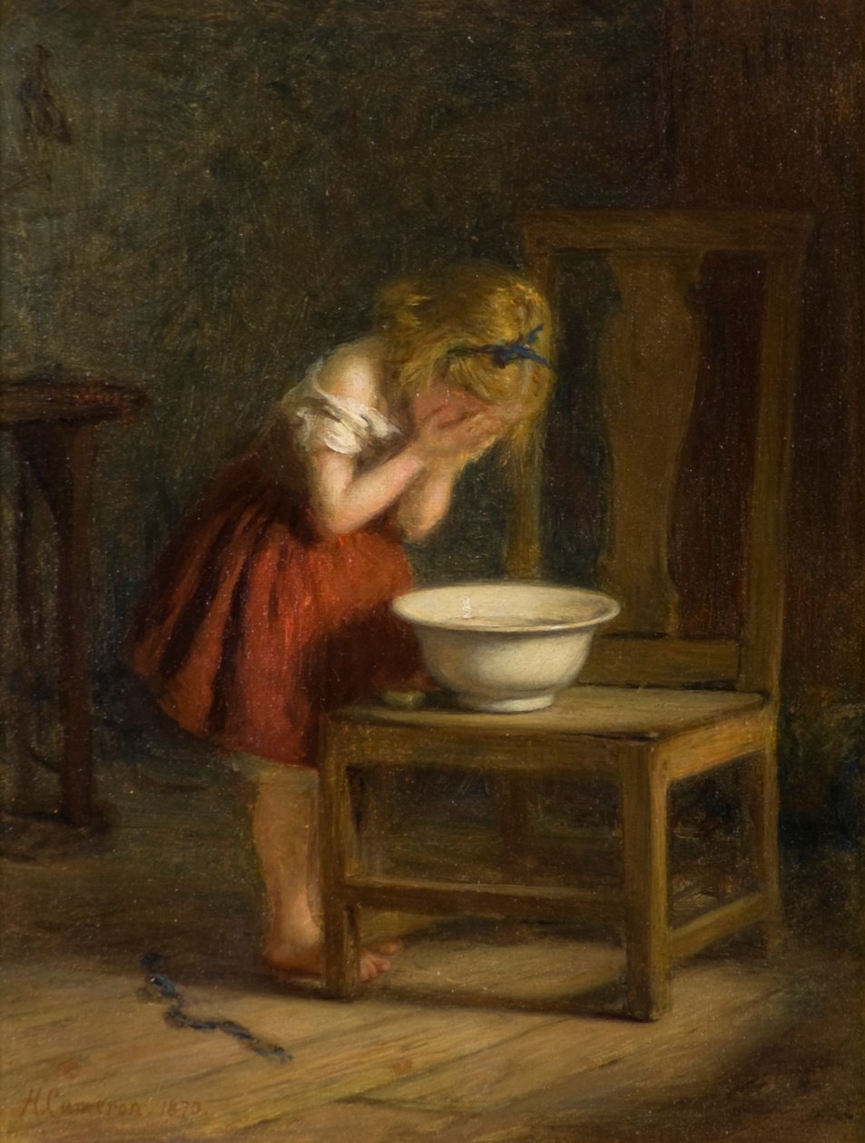 De toilet door Hugh Cameron