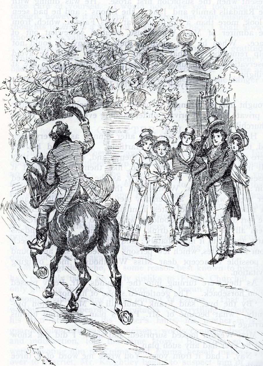 "Mr Perry te paard" (illustratie) door Hugh Thomson