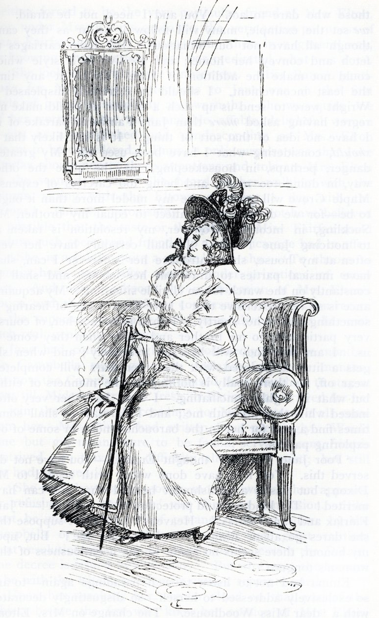 Mevrouw Elton (illustratie) door Hugh Thomson