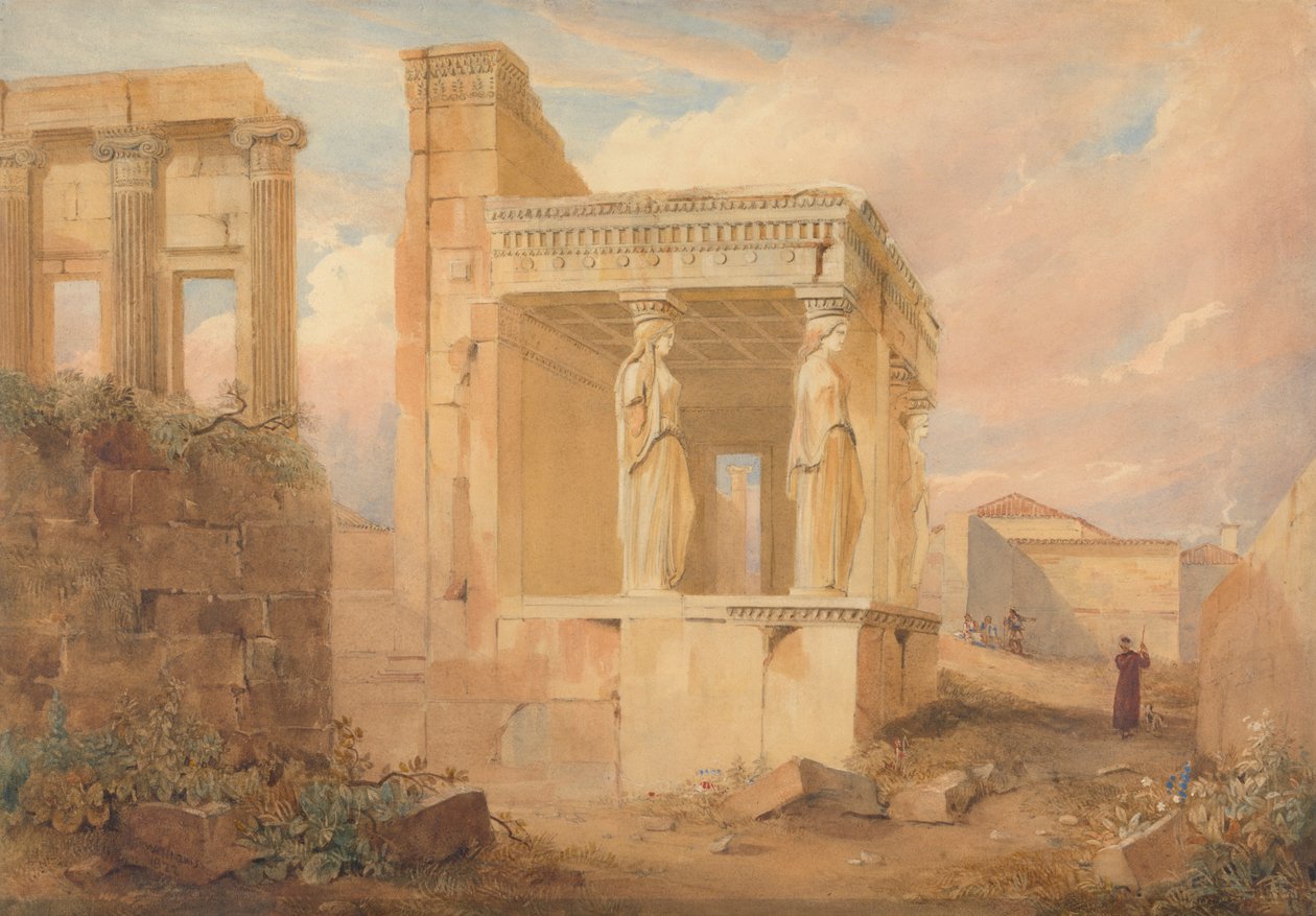 Het Erechtheum, Athene door Hugh William Grecian Williams