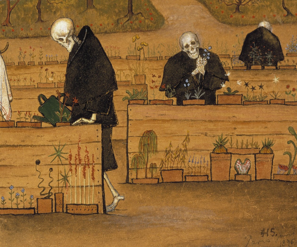 De tuin van de dood door Hugo Simberg