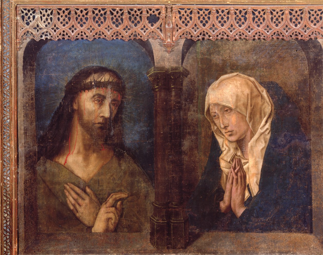 Christus en de Treurende Maagd door Hugo van der Goes
