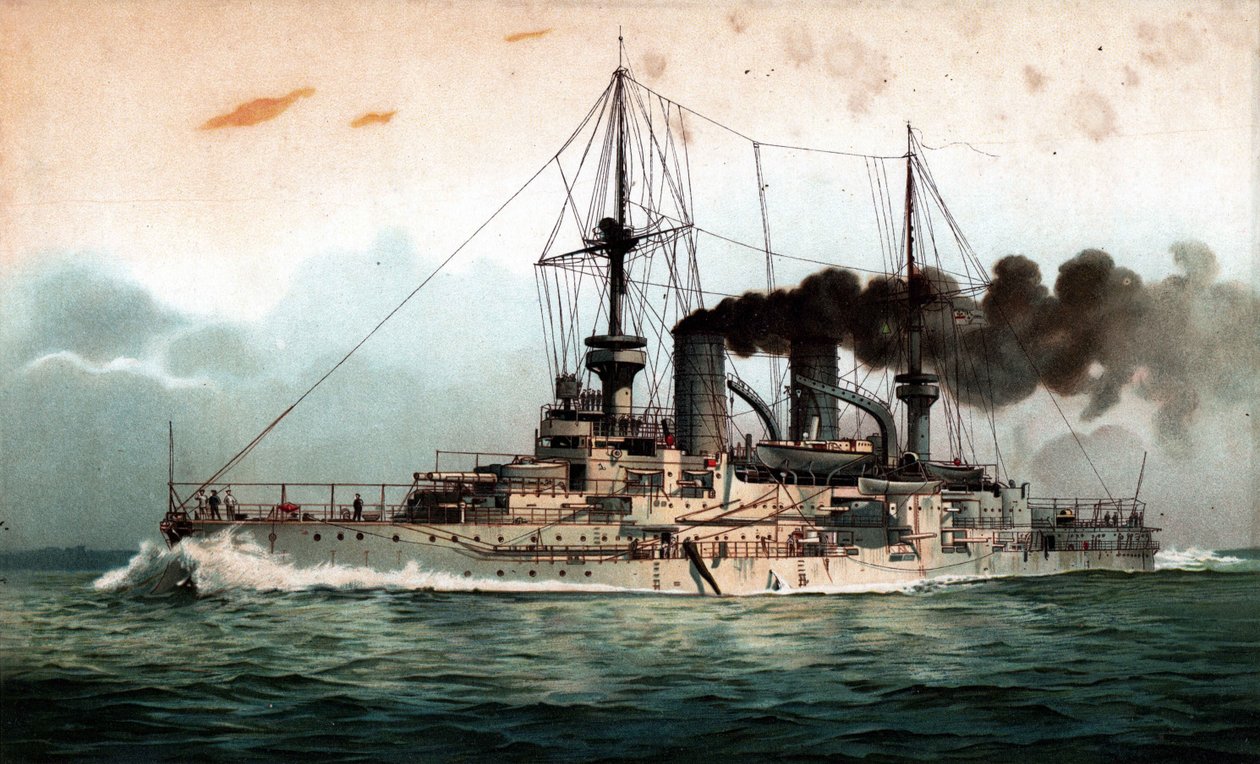 S.M. Linienschiff Mecklenburg door Hugo Graf