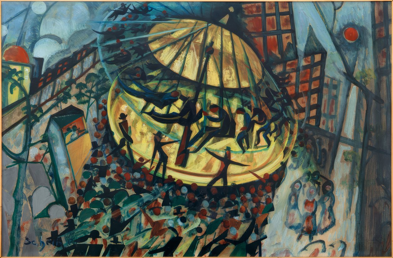 Wurstelprater door Hugo Scheiber