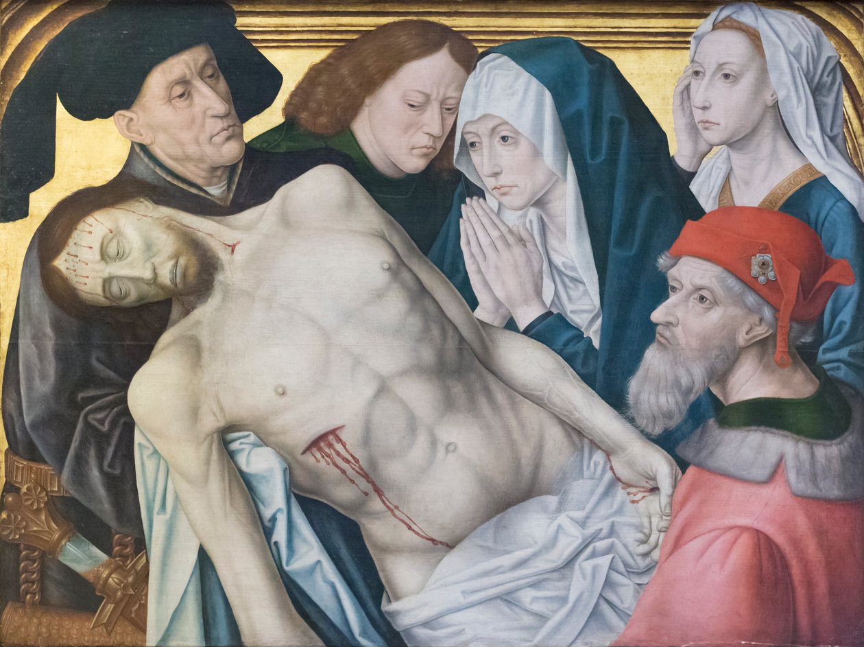 Pieta door Hugo van der (after) Goes