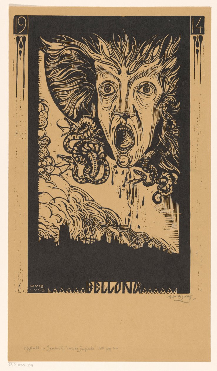 Bellona door Huib Luns (signed by artist)