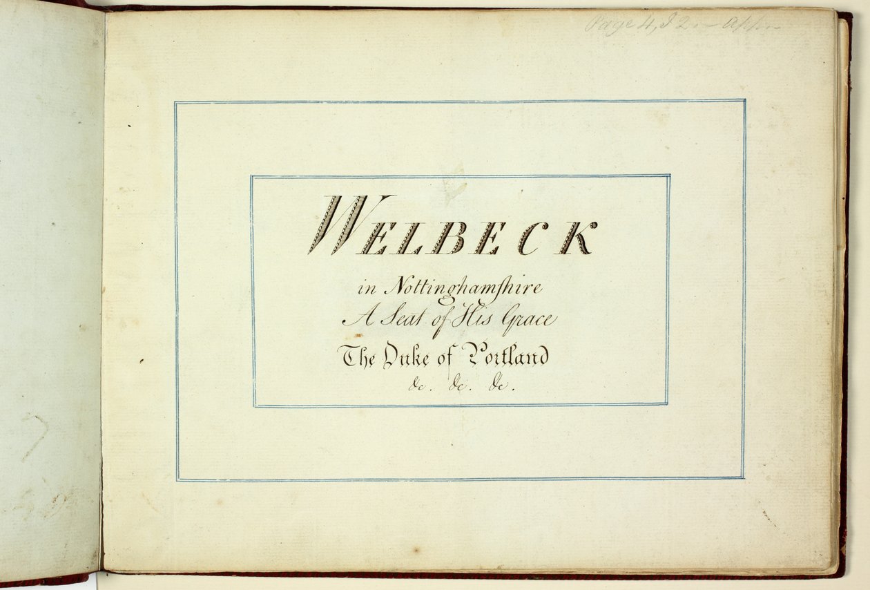 Rood Boek: Welbeck door Humphry Repton