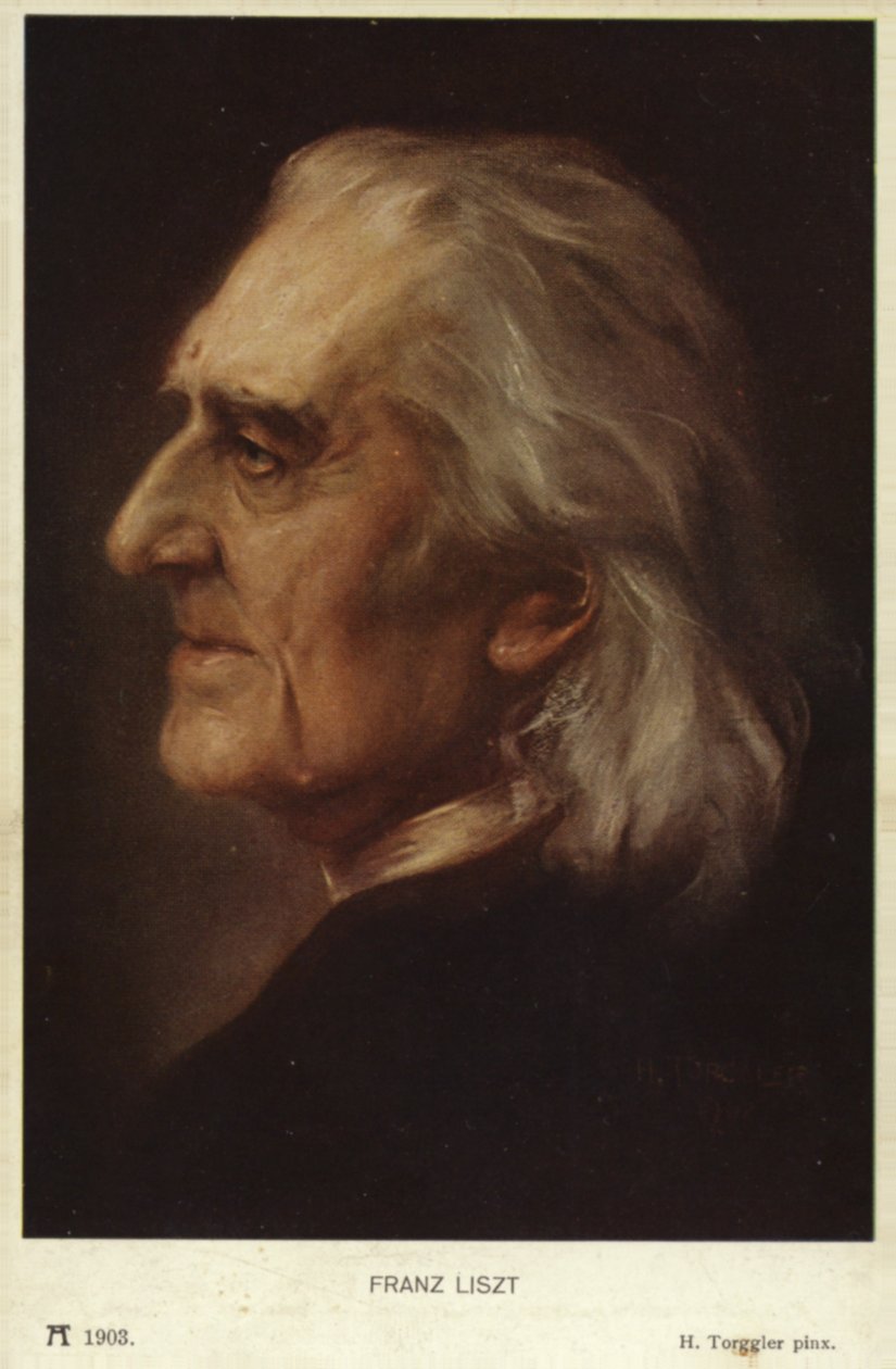 Portret van Franz Liszt door Hungarian School