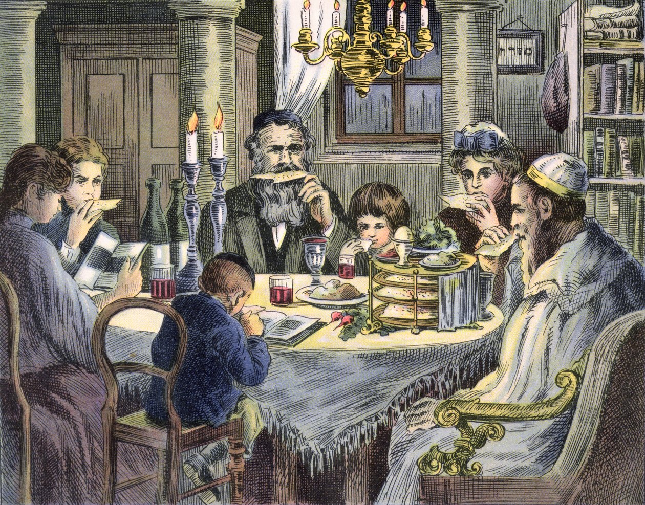 De Pesachmaaltijd door Hungarian School