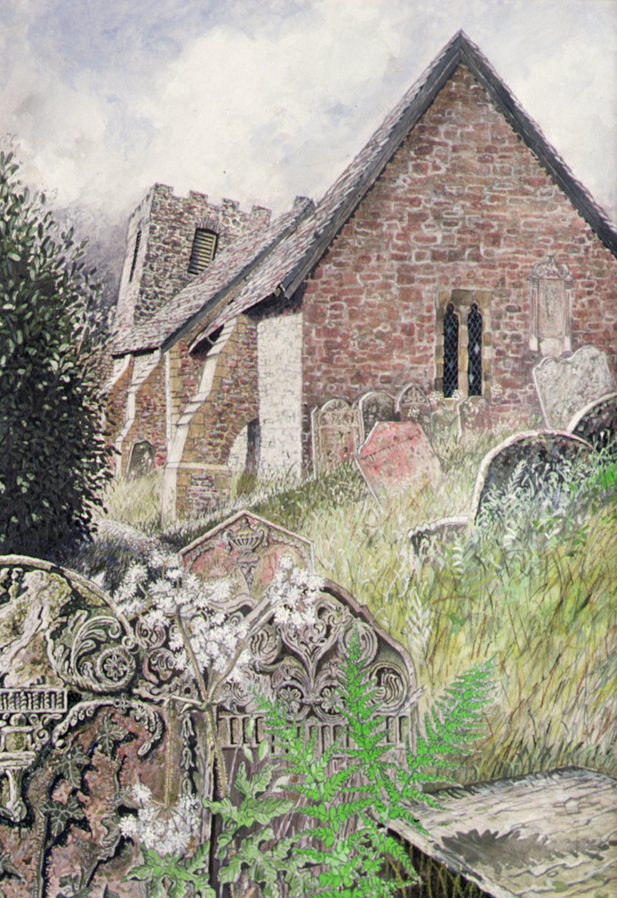 Cwmyoy Kerk, Gwent door Huw S. Parsons