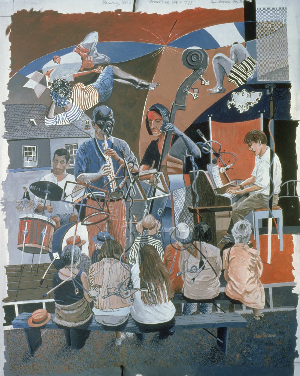 Het Jazzkwartet, 1994 door Huw S. Parsons