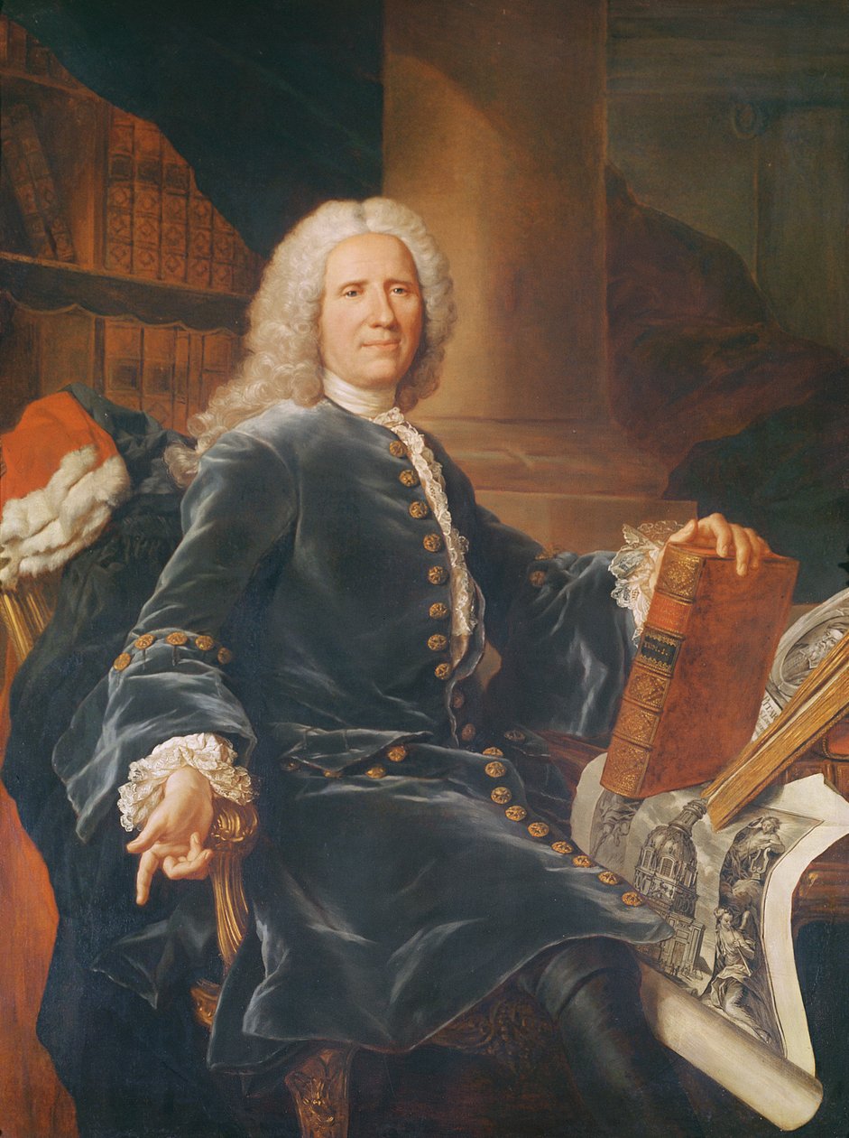 François Gigot de Lapeyronie door Hyacinthe Francois Rigaud