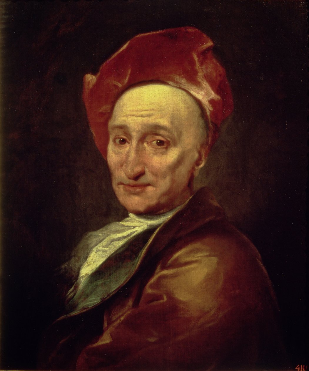 Portret van Bernard Le Bovier, heer van Fontenelle (1657-1757) door Hyacinthe Francois Rigaud