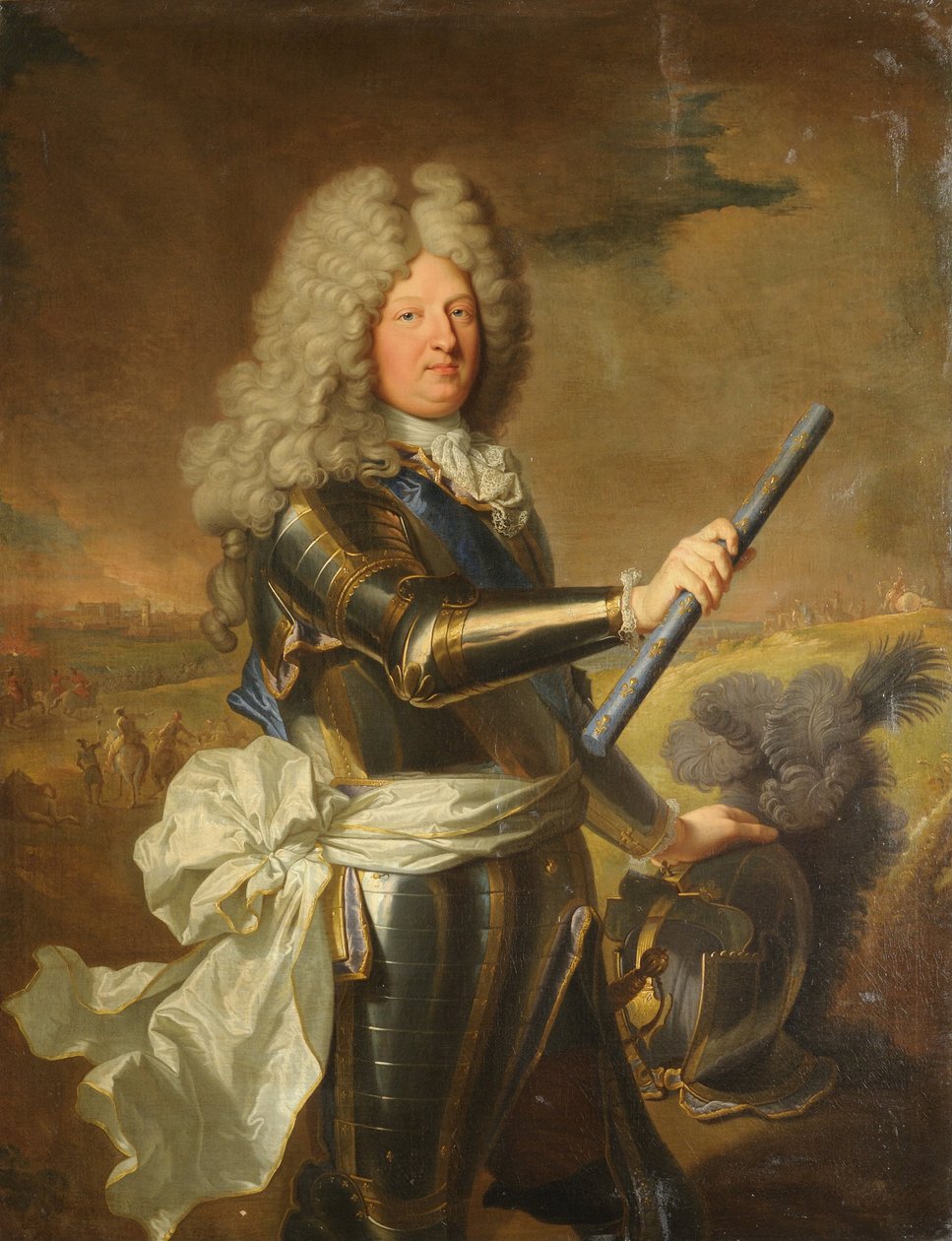 Lodewijk van Frankrijk, Dauphin (1661-1711), genaamd de Grote Dauphin door Hyacinthe Francois Rigaud