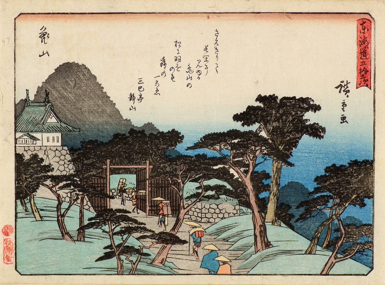 Kameyawi door Ichiryusai Hiroshige