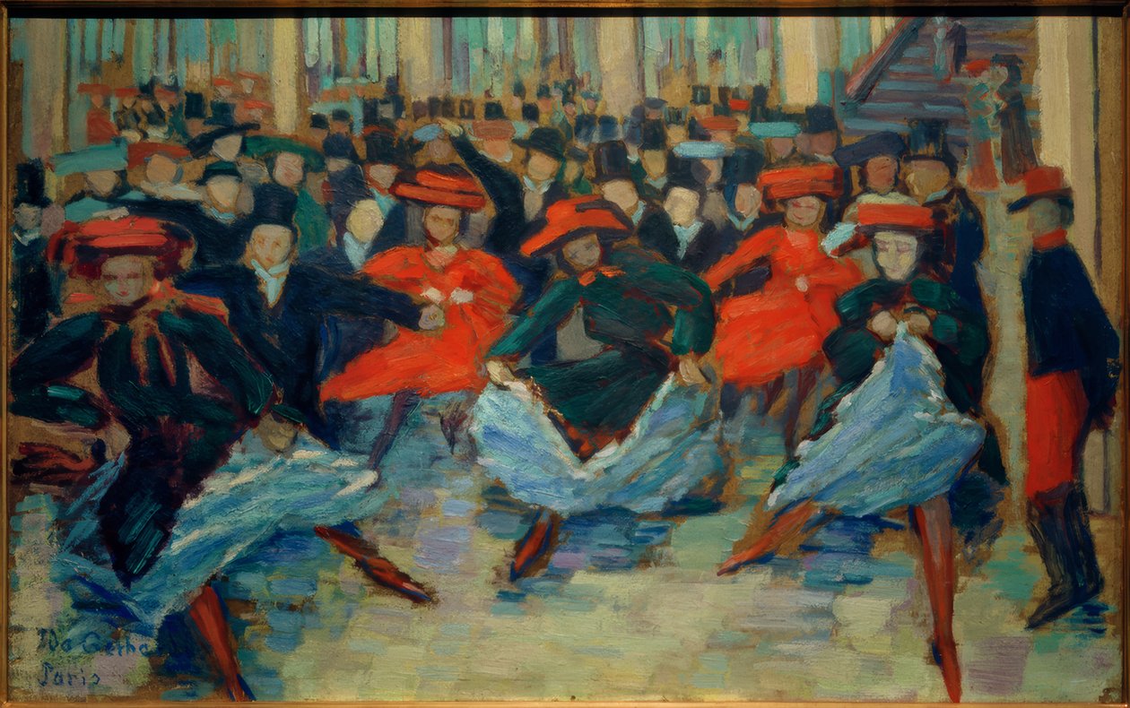 Dansbeeld VIII (Can-Can danseressen bij Bullier) door Ida Gerhardi